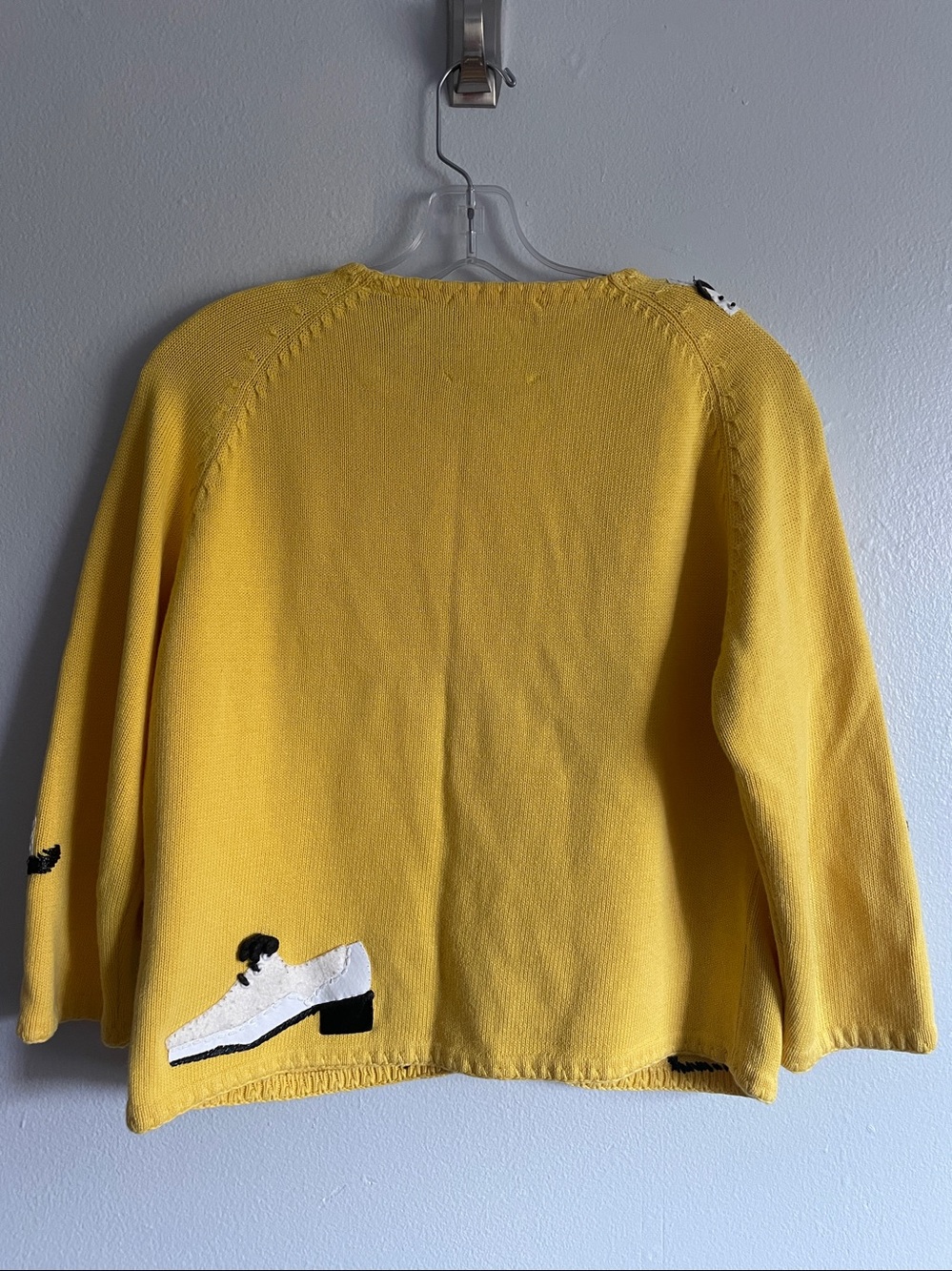 Michael Simon Vintage Yellow Cardigan Sweater Size M - Picture 7 of 10